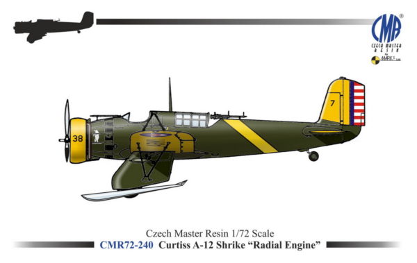 [CMR72-240] Curtiss A-12 Shrike ,Hvězdicový motor‘
