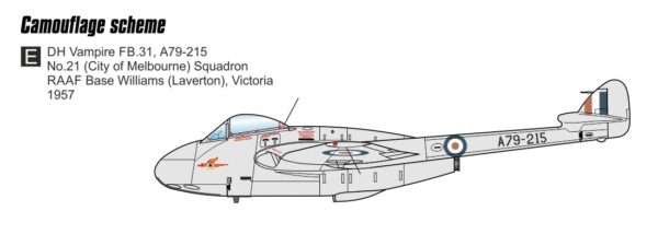 [CMR72-217] DH Vampire FB.31 ,Služba v RAAF‘ - Image 6