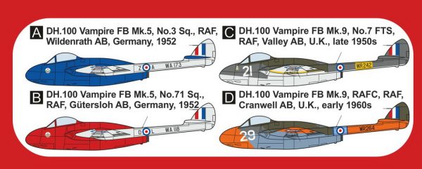 [MKM144171L] DH Vampire FB.5/9 ,Speciální schémata‘ - Image 2
