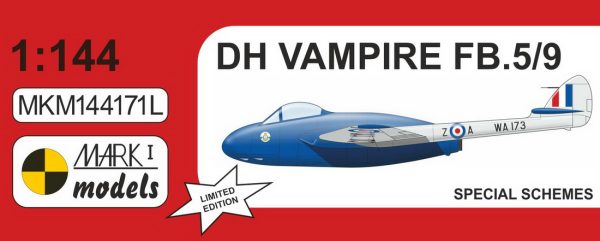 [MKM144171L] DH Vampire FB.5/9 ,Speciální schémata‘