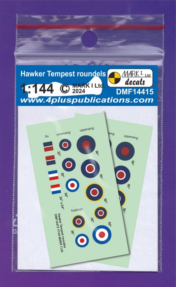 [DMF14415] Hawker Tempest znaky a trikolóry
