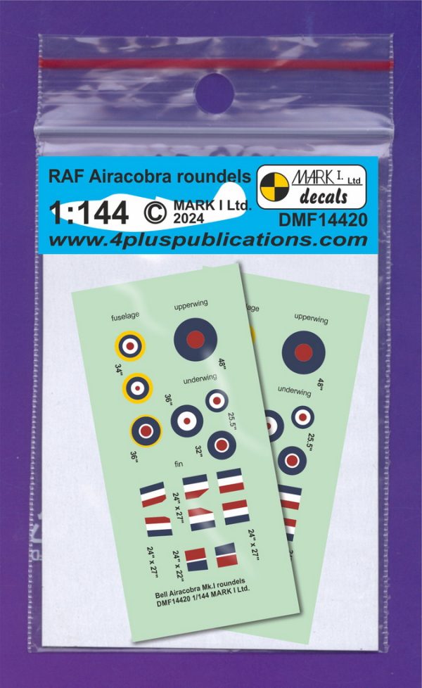 [DMF14420] RAF Airacobra roundels & fin flashes