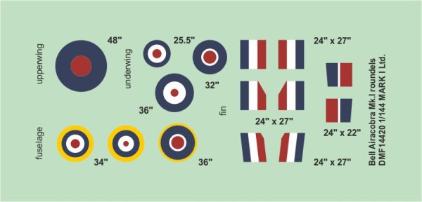 [DMF14420] RAF Airacobra roundels & fin flashes - Image 2