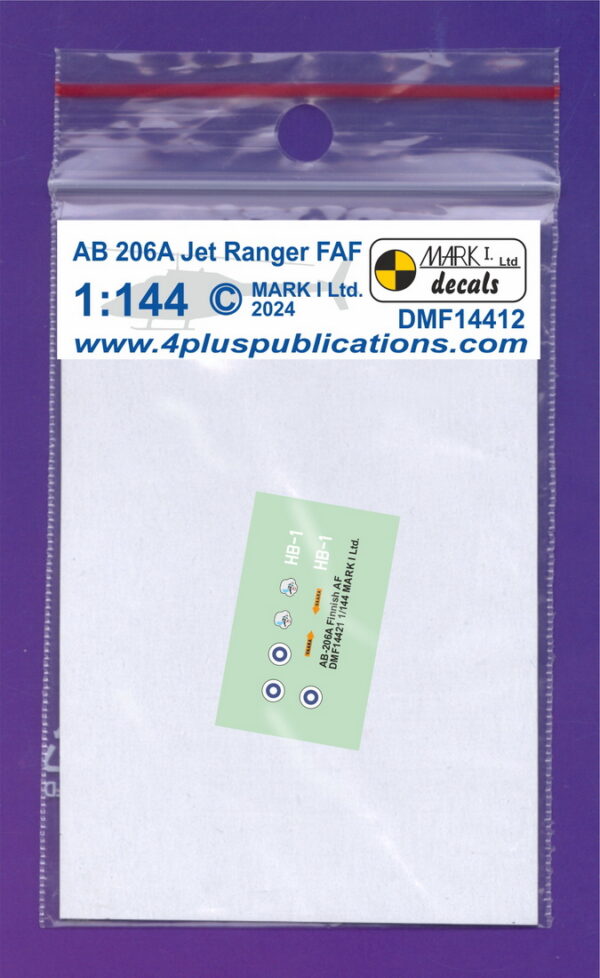 [DMF14412] AB-206A Jet Ranger finské letectvo
