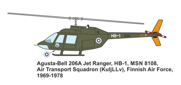 [DMF14412] AB-206A Jet Ranger finské letectvo - Image 2