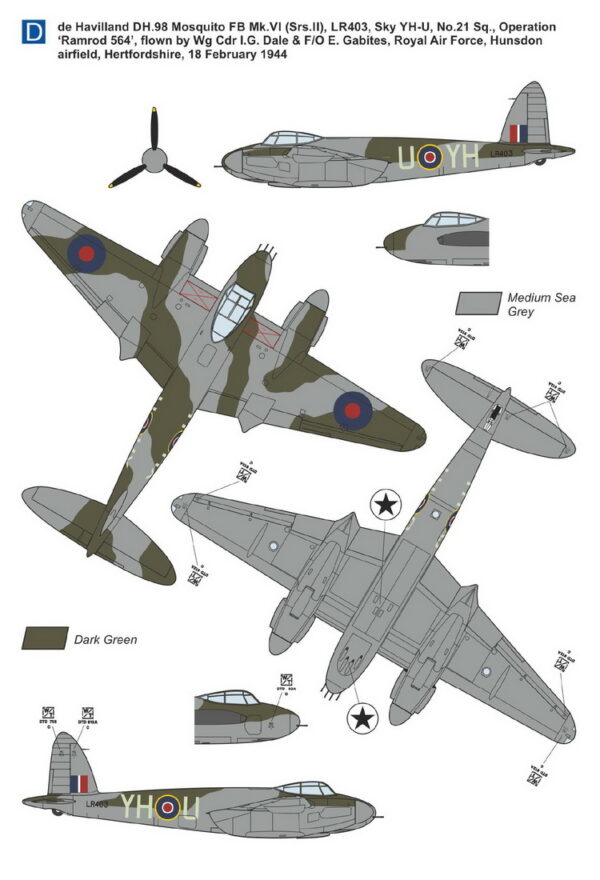 [DMF7203] DH Mosquito FB.VI ‚Nálet na věznici v Amiens‘ - Image 2