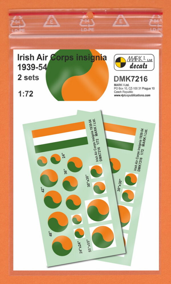 [DMK7216] Irské výsostné znaky 1939-54
