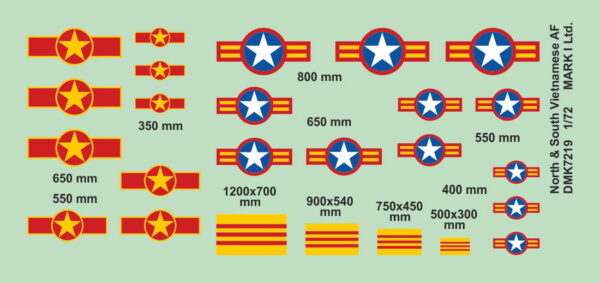 [DMK7219] Severní a Jižní Vietnam výsostné znaky - Image 2