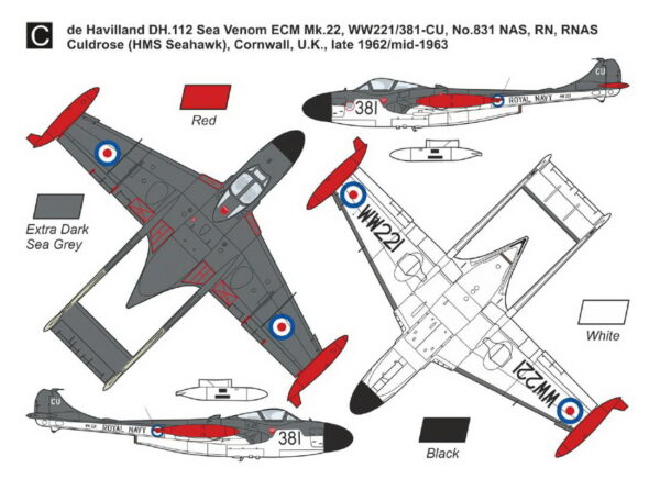 [MKM144179] DH Sea Venom FAW.21/53/ECM.22 ,Služba v RN a RAN’ - Image 4