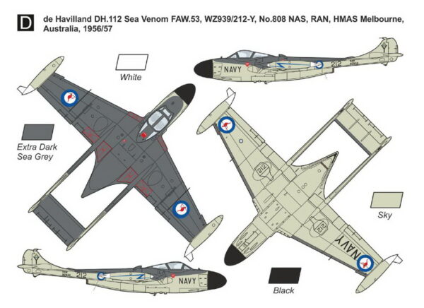 [MKM144179] DH Sea Venom FAW.21/53/ECM.22 ,Služba v RN a RAN’ - Image 5