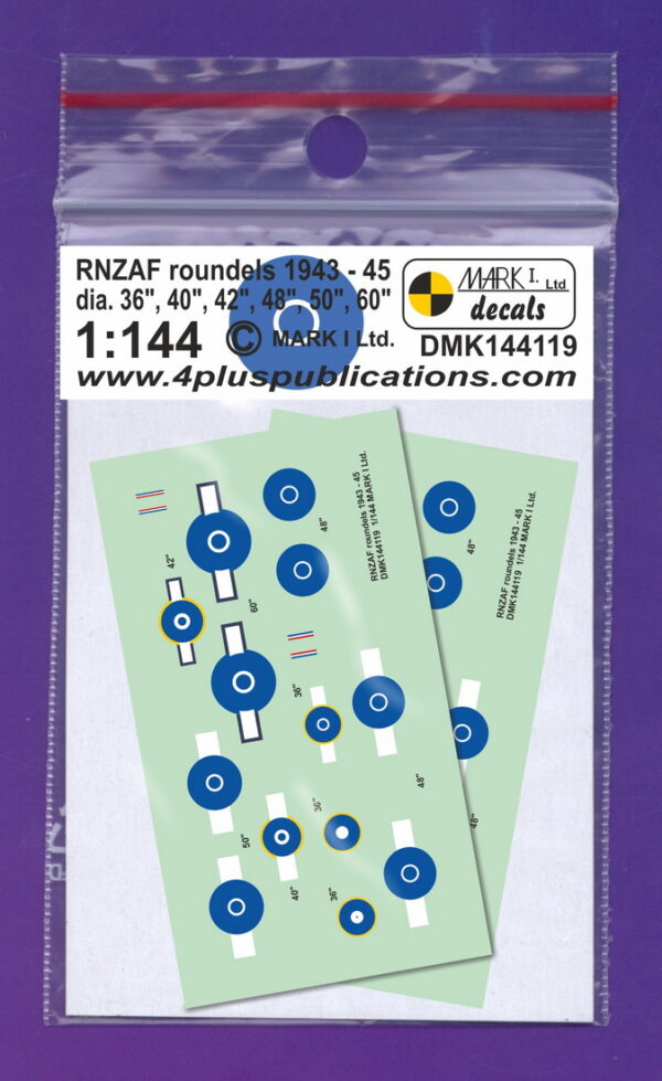 [DMK144119] RNZAF výsostné znaky 1943-45
