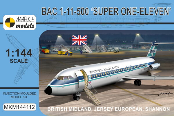 [MKM144112] BAC 1-11-500 ,Super One-Eleven‘ British Midland, Jersey European, Shannon