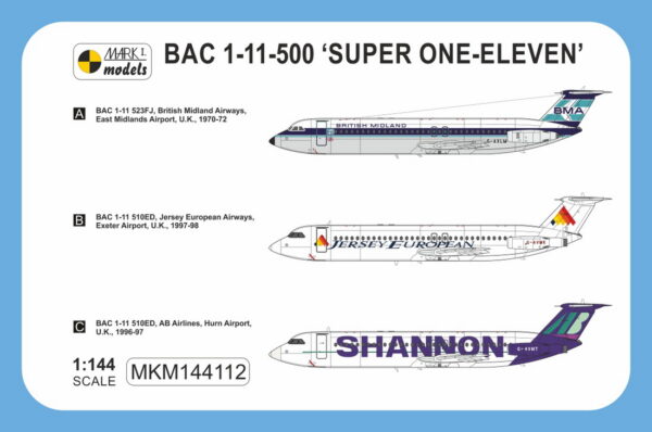 [MKM144112] BAC 1-11-500 ,Super One-Eleven‘ British Midland, Jersey European, Shannon - Image 2