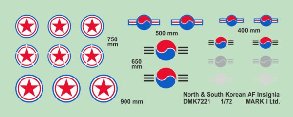[DMK7221] North & South Korean AF Insignia - Image 2