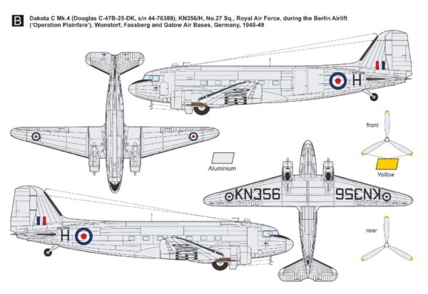 [DMF14431] Douglas C-47 Skytrain/Dakota ,Poválečná vojenská služba‘ - Image 4