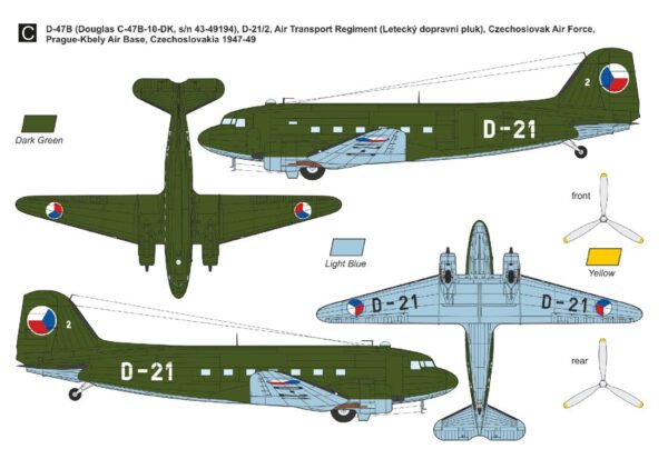 [DMF14431] Douglas C-47 Skytrain/Dakota ,Poválečná vojenská služba‘ - Image 5
