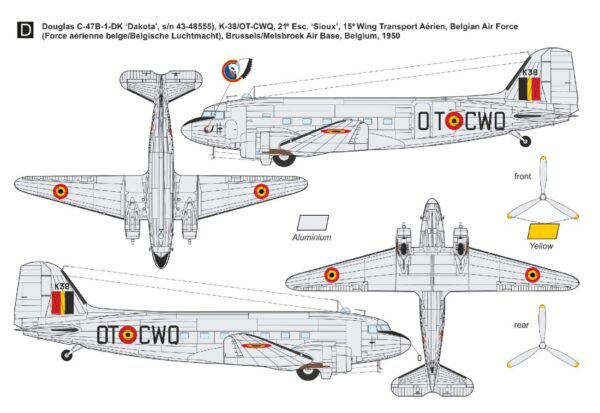 [DMF14431] Douglas C-47 Skytrain/Dakota ,Poválečná vojenská služba‘ - Image 6