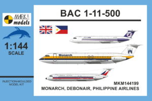 [MKM144199] BAC 1-11-500 ‘Monarch, Debonair, Philippine Airlines’
