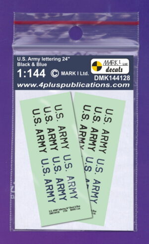 [DMK144128] US Army 24" lettering - Black and Blue